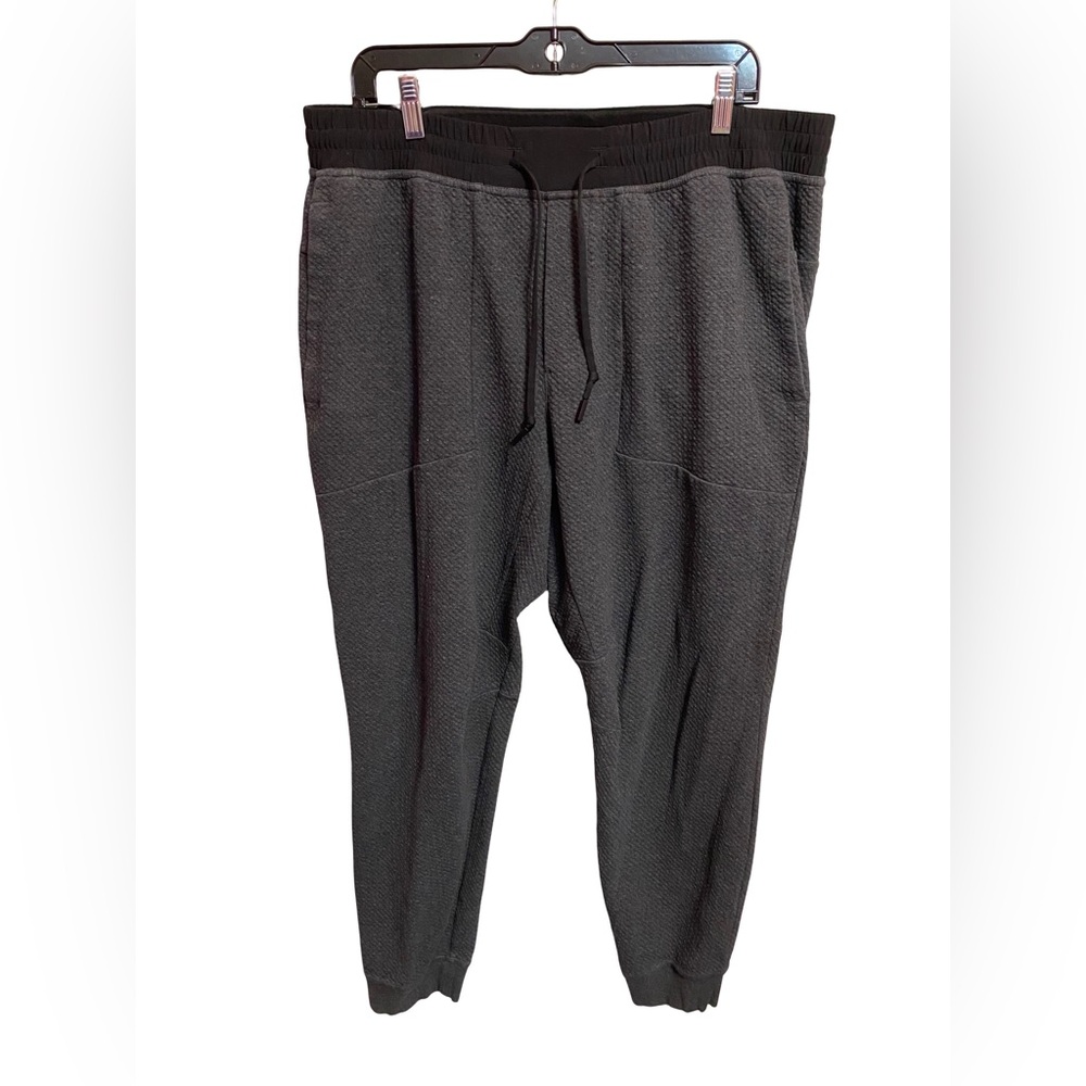 Lululemon At Ease Joggers Performance Sweatpants Men’s XXL Charcoal Gray Black